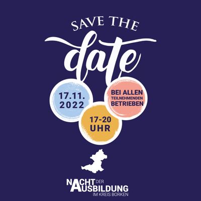 Nacht der Ausbildung 2022 Save the Date