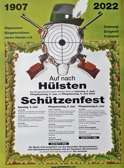 Bild vergr&ouml;&szlig;ern: Sch&uuml;tzenfest H&uuml;lsten
