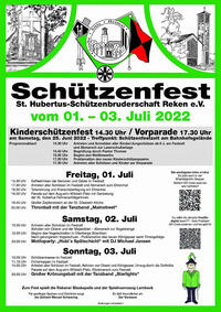 Bild vergr&ouml;&szlig;ern: Sch&uuml;tzenfest der St. Hubertus Sch&uuml;tzenbruderschaft Bahnhof Reken
