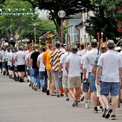 Bild vergr&ouml;&szlig;ern: Sch&uuml;tzenfest Bahnhof Reken