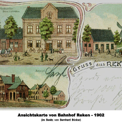 Ansichtskarte Bahnhof Reken