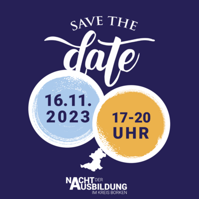 Nacht der Ausbildung Save the Date 2023
