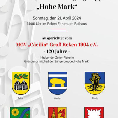 Plakat Gruppensingen Hohe Mark