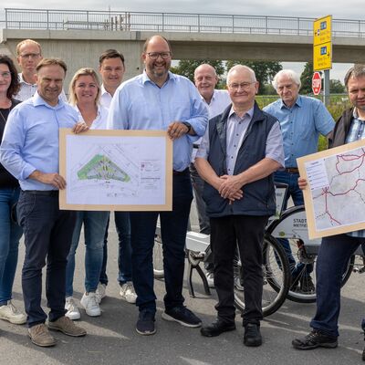 Sommertour des Landrats - Park- and Ride-Parkplatz